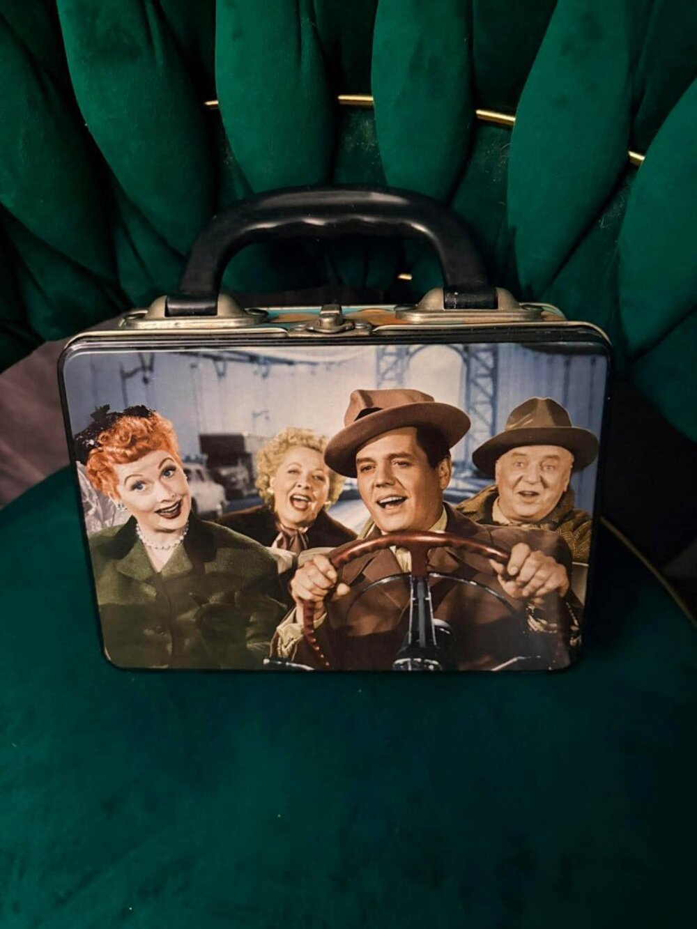 Vintage I Love Lucy Vandor Mini Lunch Box Tin Lucille Ball Desi Arnaz Collectibl - Picture 2 of 5